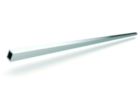 Stabilisatorstang firkantet i Chrome 20000mm, 15x15x2,0mm