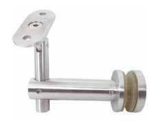 Justerbar rekkverkholder for rekkverk Ø 42,4 mm - Stål 316 - Ral 7043