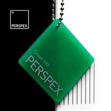 Akryl Perspex Grønn (692) gjennomsiktig - 3 mm
