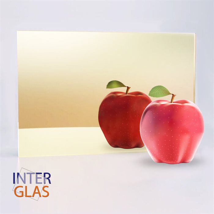 3 mm speil i plexiglass - Gull - 3050x2050 mm