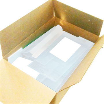 Blandet kasse med rester af opal Akryl - Plexiglas