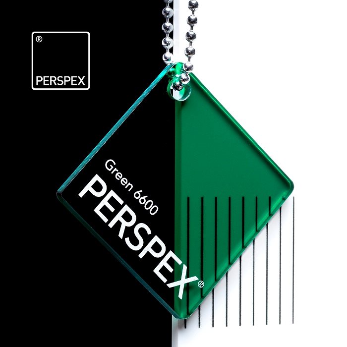 Akryl Perspex Grønn gjennomsiktig - 3 mm