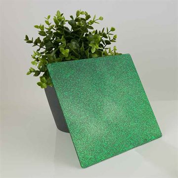 Grønn glitter akryl 1220 x 2440 mm