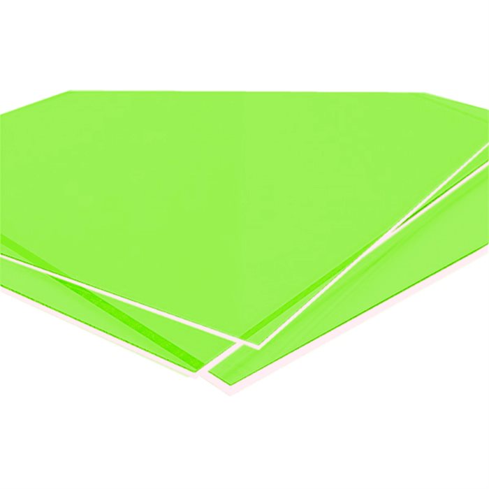 Akrylgrønn 3 mm (FYSA) (fluorescerende) 3050 x 2050 mm