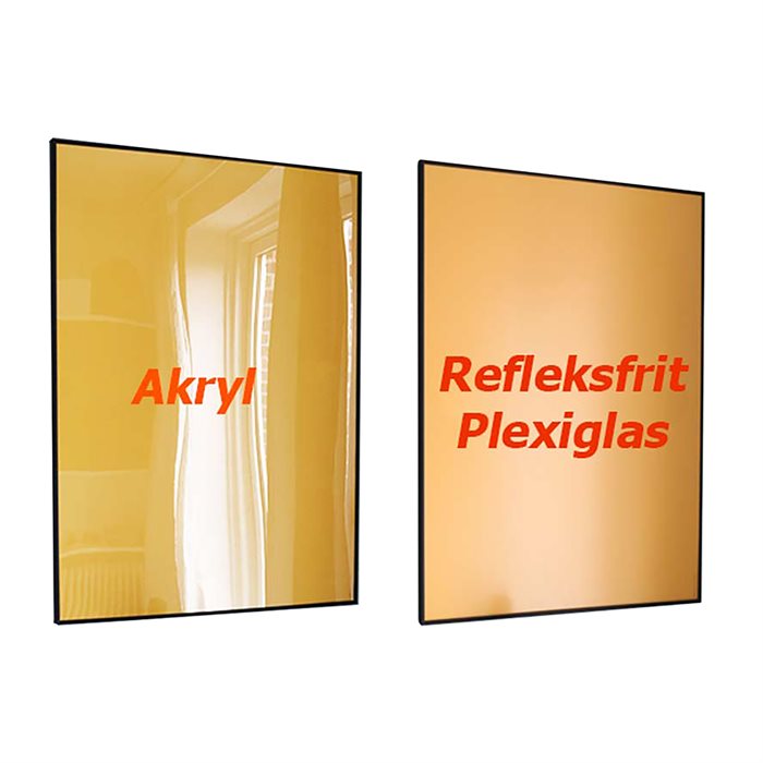 Plexiglass - Ikke reflekterende
