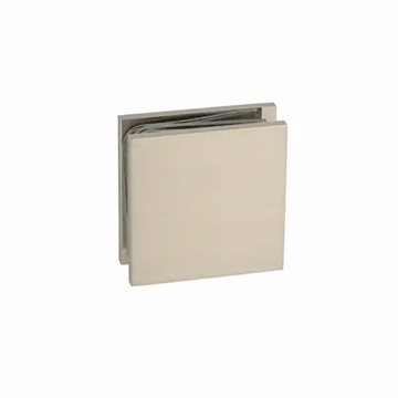 Veggfeste for 8–10 mm glass – Børstet stållook – Berni