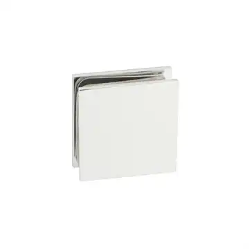 Veggbeslag til 8 - 10 mm glass - Blank krom - Berni