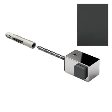 Dørstopper i Dyp Matt Sort 8274ZN135-WL - Veggmontert