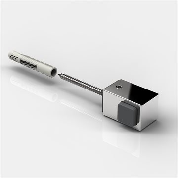 Dørstopper i Blank Krom 8274ZN5-WL - Veggmontert