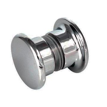 Knott Ø40 x 25 mm for 6 - 12 mm glass Børstet stål utseende