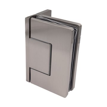 IG Classic vegg til glass hengsel - Børstet Stål - 1 stk.