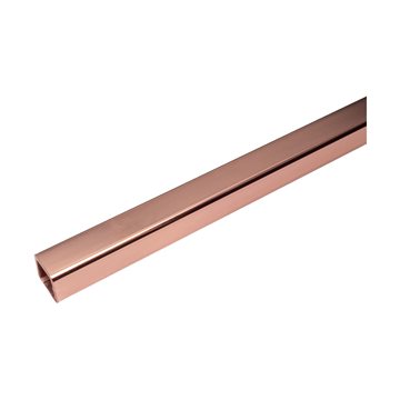 Stabiliseringsstang firkantet - 1250 mm - 15x15 mm - Kobber