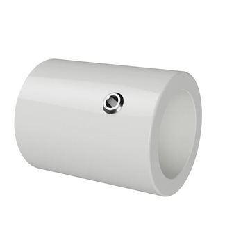 Stabiliseringsstang vegg/tak brakett - Ø19 mm - Hvit