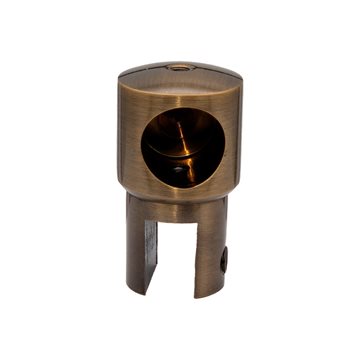 Stabiliseringsstang glassholder til 8 - 10 mm glass - Antikk messing