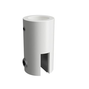 Stabiliseringsstang tak/glass glassholder for 6 - 8 mm glass - Hvit