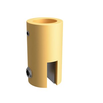 Stabiliseringsstang tak/glass glassholder for 6 - 8 mm glass - Matt Messing