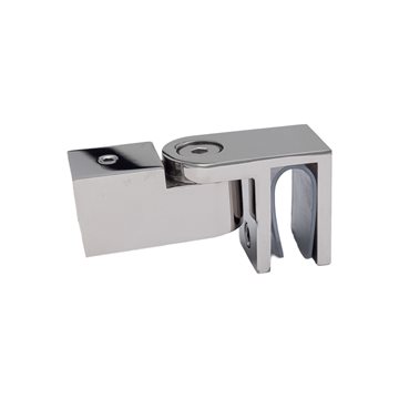 Stabiliserende stang glassholder firkantet for 6-10 mm glass - Glanset Krom