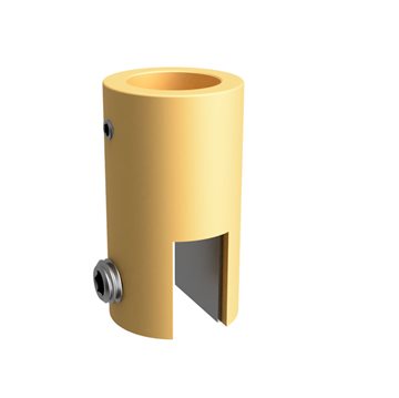 Stabiliseringsstang tak/glass glassholder for 10 - 12 mm glass - Matt Messing
