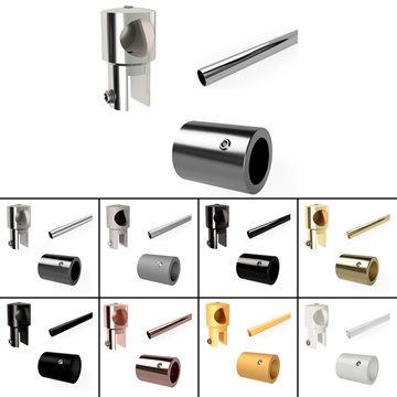 Stabiliseringsstang sett for dusjvegger - Ø19 mm rør