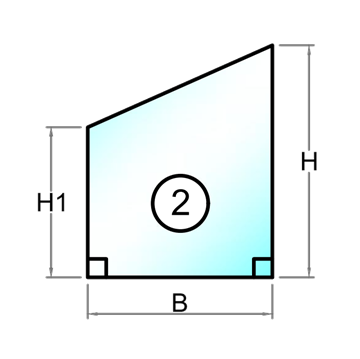 Silikonlimet isolerglass med 4 mm herdet glass - Figur 2