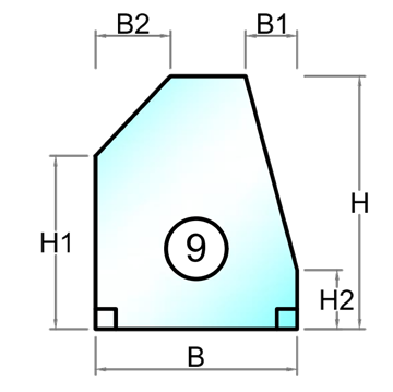 Herdet råglass med polert kant - Figur 9