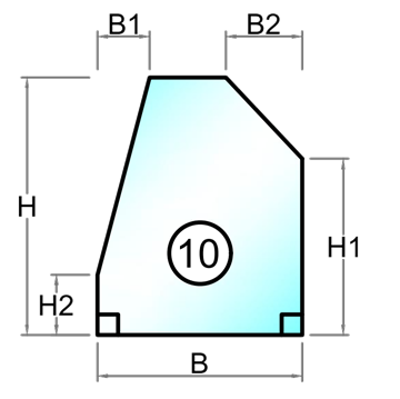 Herdet råglass med polert kant - Figur 10