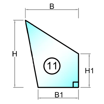 4 mm Spejl med poleret kant - Model 1