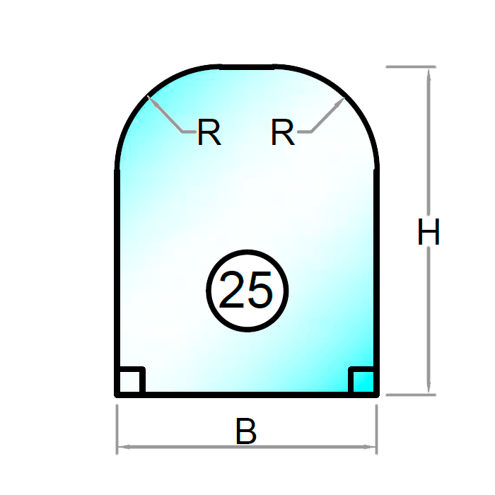 3 mm speil i plexiglass - gull - Laserskjæring - Figur 25