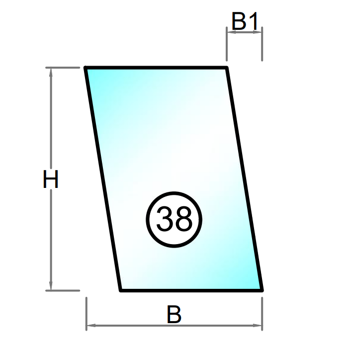 Isolerglass med sikkerhetsglass - Figur 38