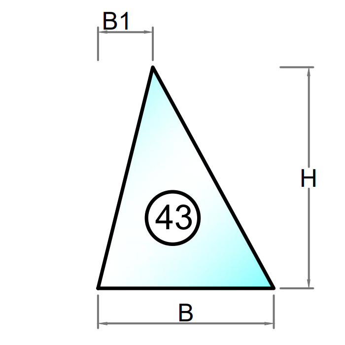 3 lags lavenergi termorude ligebenet trekant - Model 43
