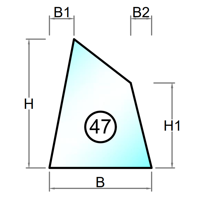 Hammerglass - Kutt til størrelse - Figur 47