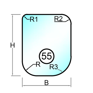2 lags lavenergi termorude ligebenet trekant - Model 43