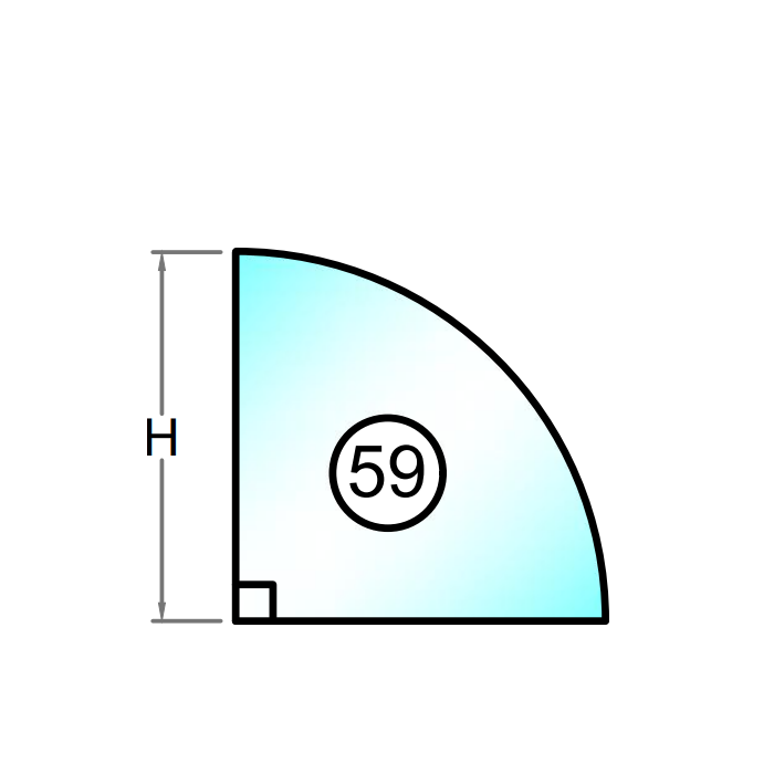 Herdet råglass med polert kant - Figur 59