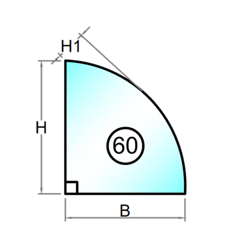 Herdet råglass med polert kant - Figur 60