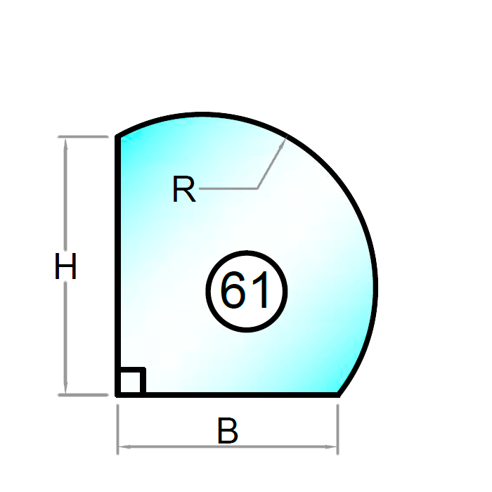 2 lag med lydabsorberende isolerglass 6 + 4 mm - Figur 61
