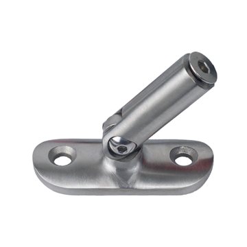 Justerbar rekkverksholder - Børstet stål