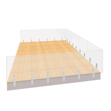 Glassrekkverk - EDGE82 - Modell 3