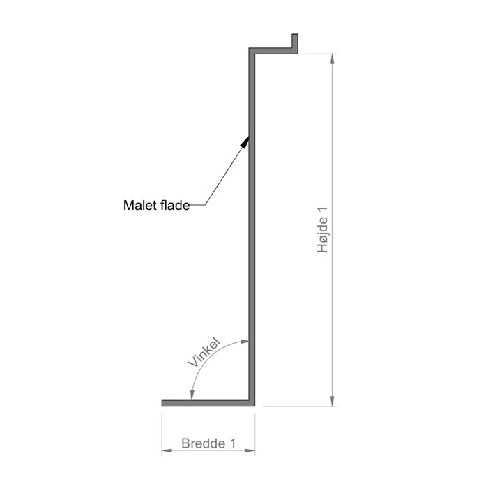 Belegg skreddersydd maks 100x3000mm