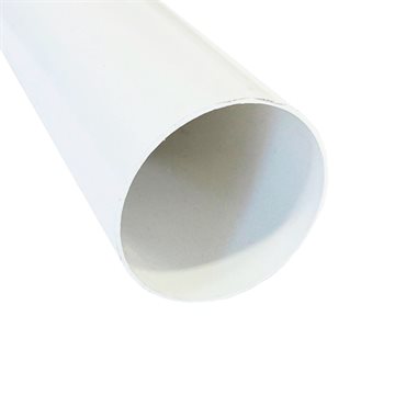 Nedløbsrør i hvid plast - 2980 mm