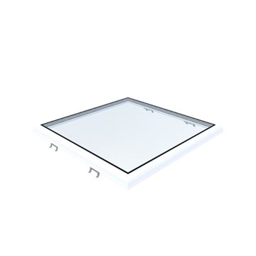 VITRIA flatt takvindu - 100 x 100 - Fast - PVC 20/00 Kant