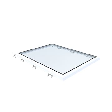 VITRIA flatt takvindu - 100 x 130 - Fast - PVC 20/00 Kant