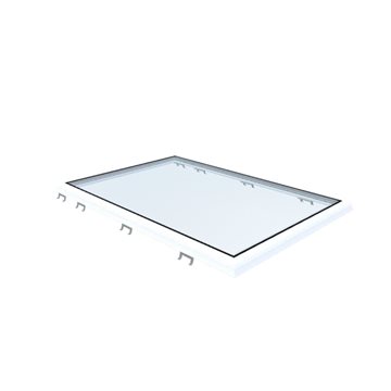 VITRIA flatt takvindu - 100 x 150 - Fast - PVC 20/00 Kant