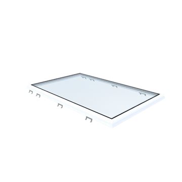 VITRIA flatt takvindu - 100 x 160 - Fast - PVC 20/00 Kant