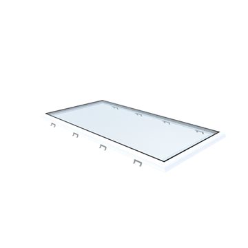 VITRIA flatt takvindu - 100 x 200 - Fast - PVC 20/00 Kant