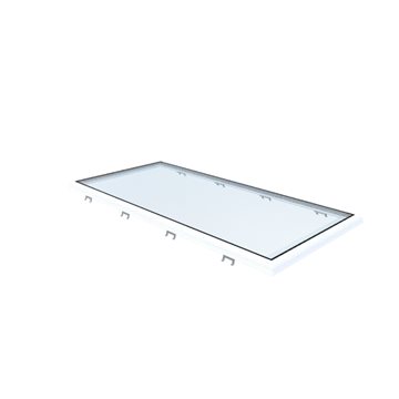 VITRIA flatt takvindu - 100 x 220 - Fast - PVC 20/00 Kant