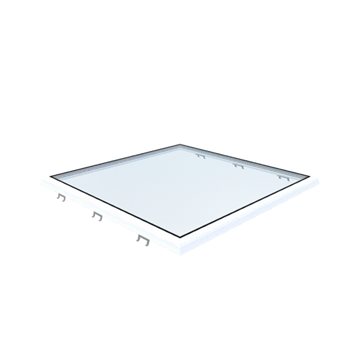 VITRIA flatt takvindu - 130 x 130 - Fast - PVC 20/00 Kant