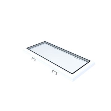 VITRIA flatt takvindu - 40 x 100 - Fast - PVC 20/00 Kant