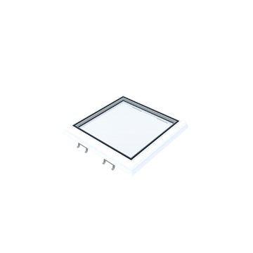 VITRIA flatt takvindu - 50 x 50 - Fast - PVC 20/00 Kant