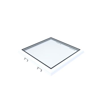 VITRIA flatt takvindu - 70 x 70 - Fast - PVC 20/00 Kant