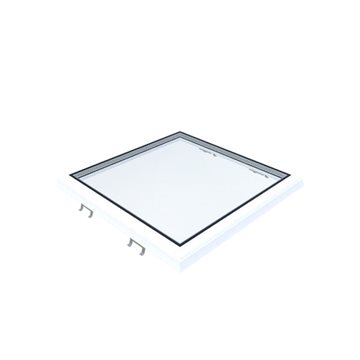 VITRIA flatt takvindu - 75 x 75 - Fast - PVC 20/00 Kant